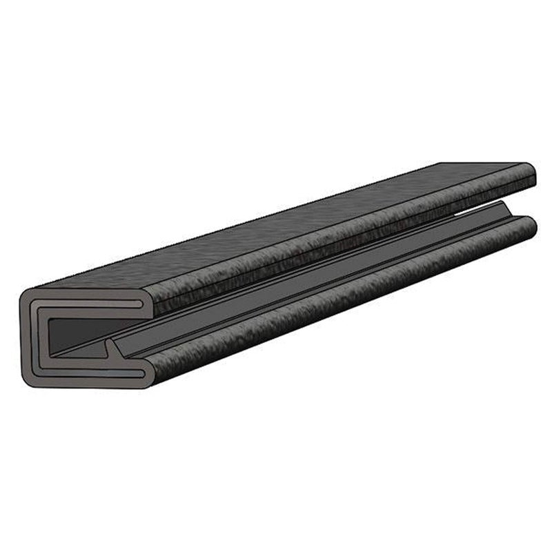 Taco Metals تاقو ميتالز تاقو مارين V30-1008B25-1 فليكس تريم - 1/2" × 25' مع فتحة 1/4"، أسود - Image 1